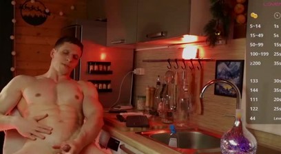 Russian show nipples and cum in webcam