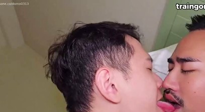 Asians make passionate love