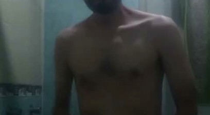 Man Showering