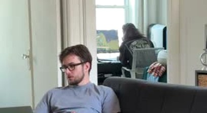 cumming while my roommate is playing video games right behind me.