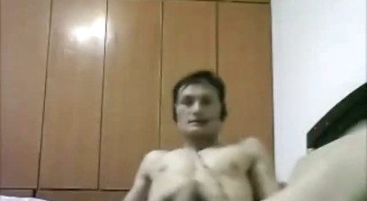 Old Chinese Man Jacking Off