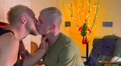 A Romantic Evening by the Fireplace Turned Into Passionate Sex - a Cute Guy Loves Rough Anal Poundin