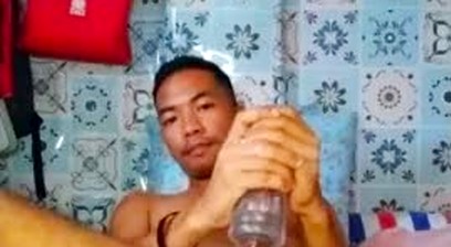 Asian guy pranked vc fucks fleshlight