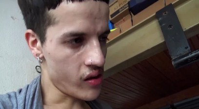 Pierced Latino submits to raw cock and swallows