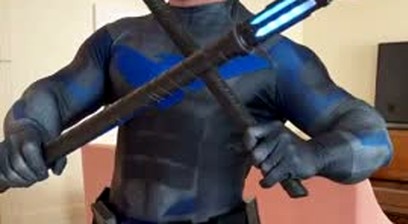 Derek Bolt Shower, Nightwing, and Naked Posing