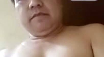 Horny fat daddy gay masturbate on video call sexs