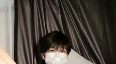 Chinese guy jerk off in the dorm.