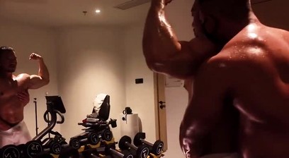Muscle Hunk Bound, Shaved & Milked