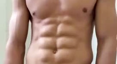 Chinese gym guy cumshot