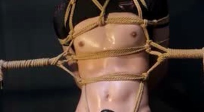 Asian big boy BDSM handjob