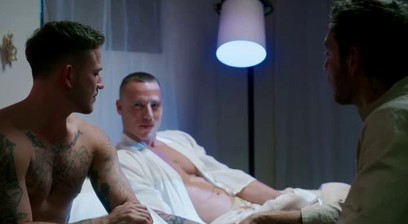 Bunkmate Threesome Andrew Colt and Justin Heat Up Retreat