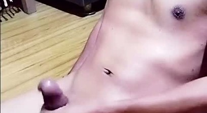 Jerking off my big cock when my GF not at home