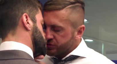 Latino in Suit Hector De Silva Anal Fucks Employee