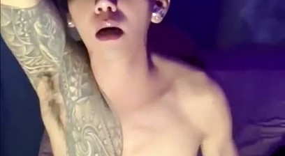 Filipino Inked Horny Twink Teasing and Masturbating Until He Cums