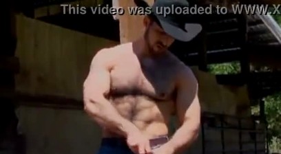 Adam Champ Stripping And Then Jacking Off In A Cowboy Hat