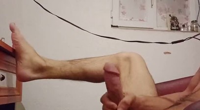 Cummed masturbation with hot