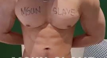 Chinese gym guy cum control