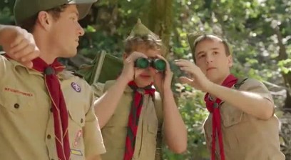 Scoutmaster Adam Snow Joins Horny Scouts for Hot Outdoor Group Sex