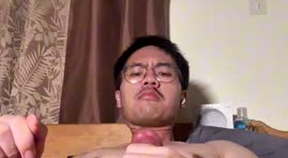 Asian boy jerk off