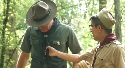 Taking a break and fuck the ass of Twink Scout
