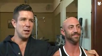 Bodybuilder Rope And Chain Bondage