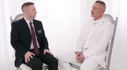 Masonic gay Miles Fallon edged by Oz Daddy