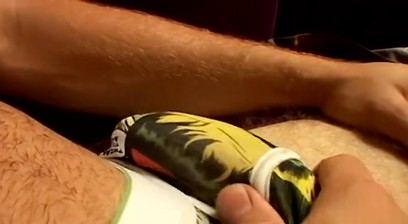 Athletic Blond Jock Kelly Cooper Jerks off over his Undies