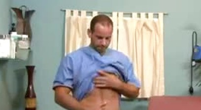 horny doctor teasing his huge cock - pool quality