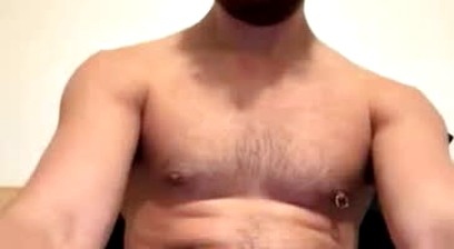 Hunky italian cums