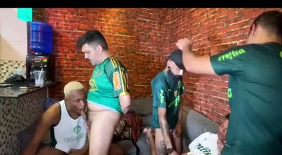 Brazil Football Players Foursome