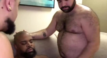 Bearfilms Roger Blacc and the Rhino Enjoys Interracial Threesome