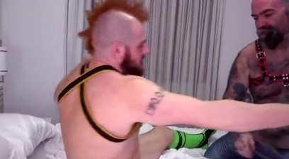 BEARFILMS Tattooed Jay Behr Craves Mac Curtis Wild Cock