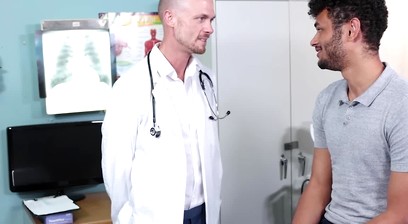 I let my doctor stepdad Jake Lawrence examine my penis but ends up sucking it