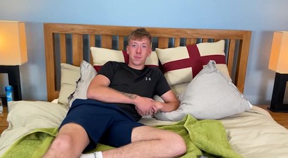 Straight Young Jay Dildos his Hairy Hole & his Big Uncut Cock is Rock Solid & Squirts Loads!