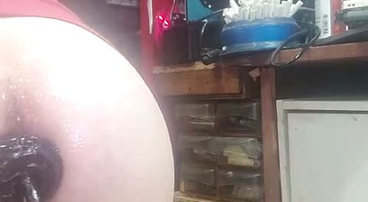 Hankeys Dildo Bottoms Out
