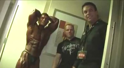 Flex Lewis Sexy Posing In A Hotel Room And Onstage