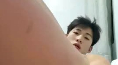 Asian muscle straight show his asshole