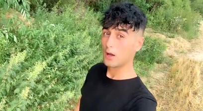 6 Outdoor Places Jerking in One Day and Big and Far Cumshot on a Path Edging