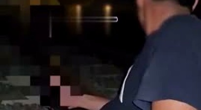 A late night blowjob by the train tracks
