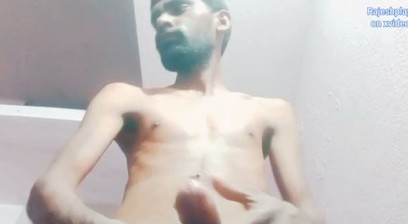 Rajesh spitting on the dick and cumshot