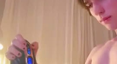 Hung twink and toy