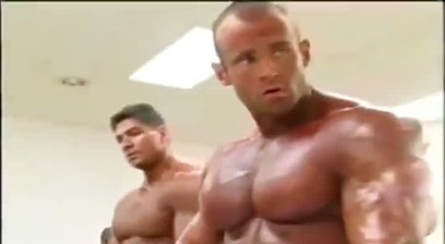 Branch Warren Sexy Posing and Lifting Weights 🏋🏻‍♂️